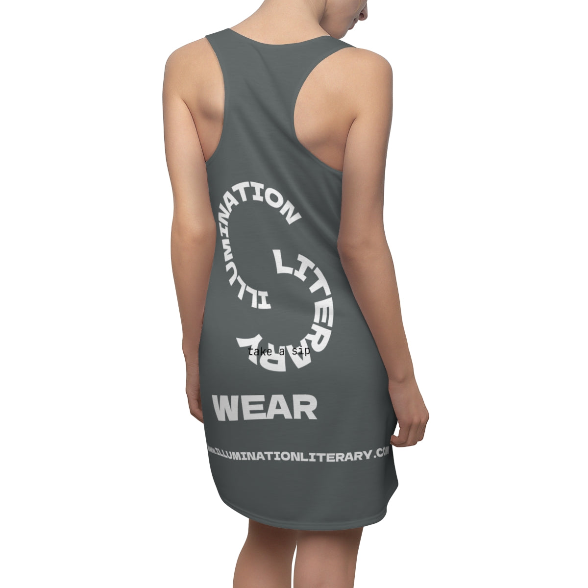 Be Timeless, Not Toxic Graphic Racerback Dress