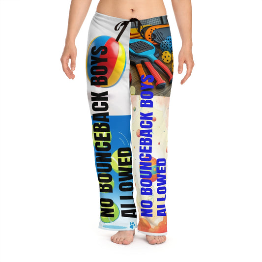 BRANDY'S **COCOA BUNNY WINTER LINE** "NO BOUNCEBACK BOYS ALLOWED" WOMEN'S PAJAMA PANTS