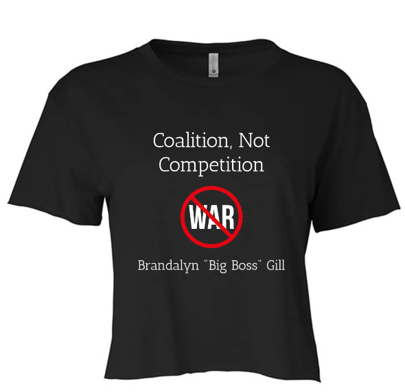 Coalition, Not Competition Women's Crop Top NEW