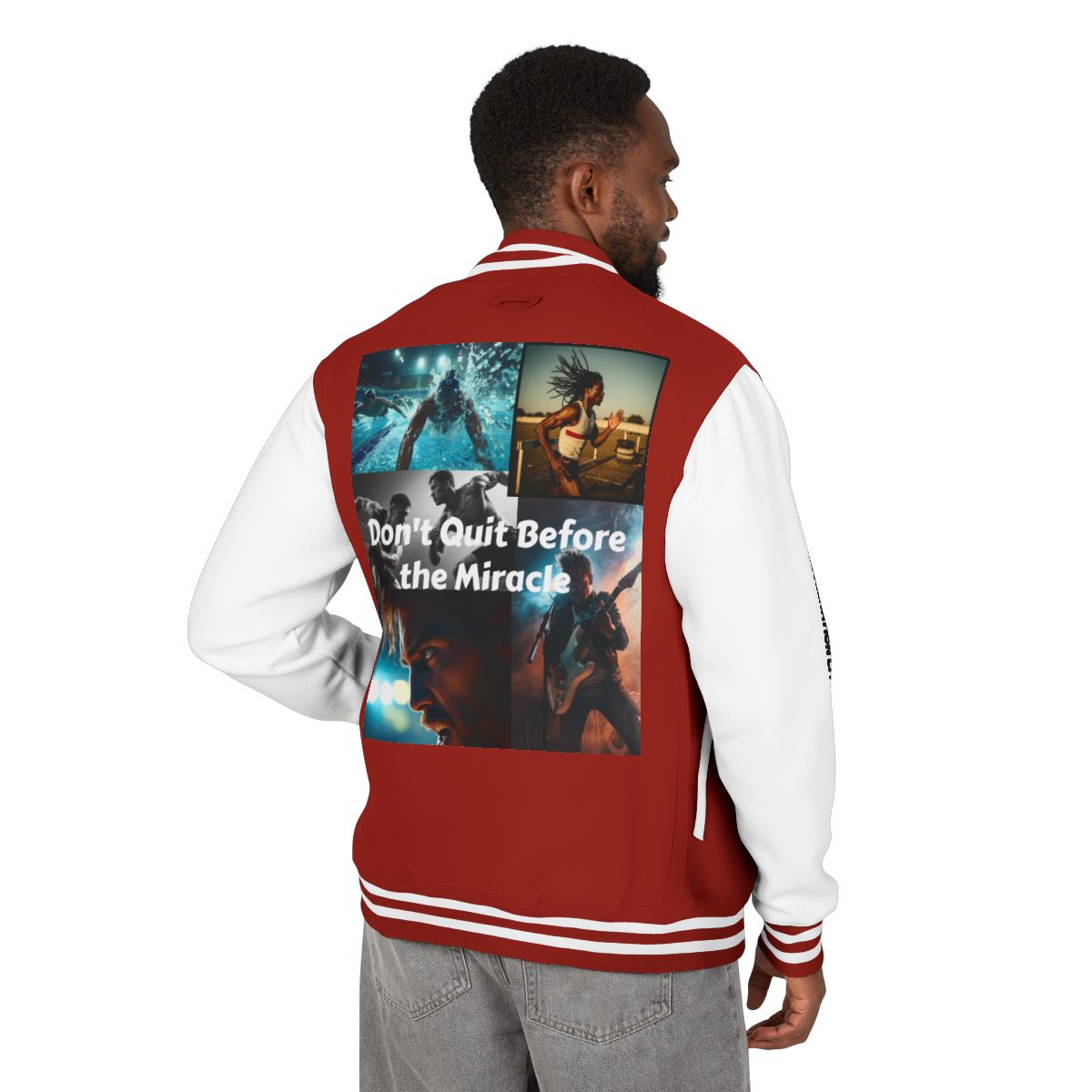 Don't Quit **MEN'S** LETTERMAN JACKET