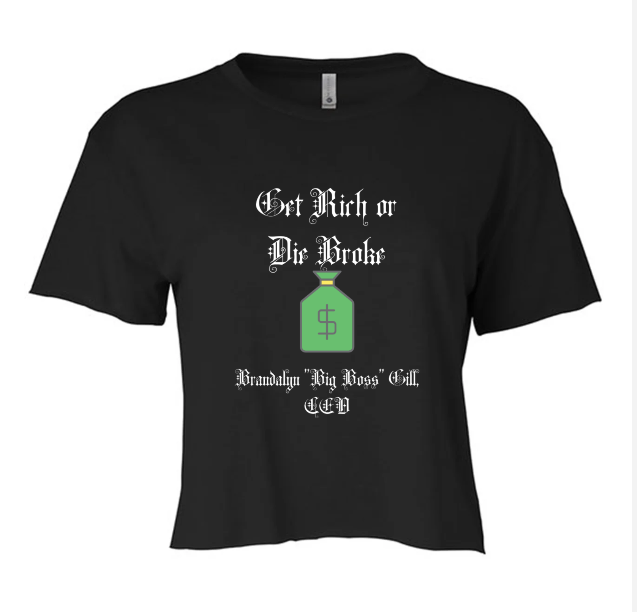 Get Rich Women's Crop Top - NEW