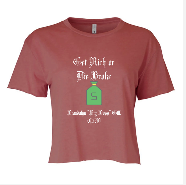 Get Rich Women's Crop Top - NEW