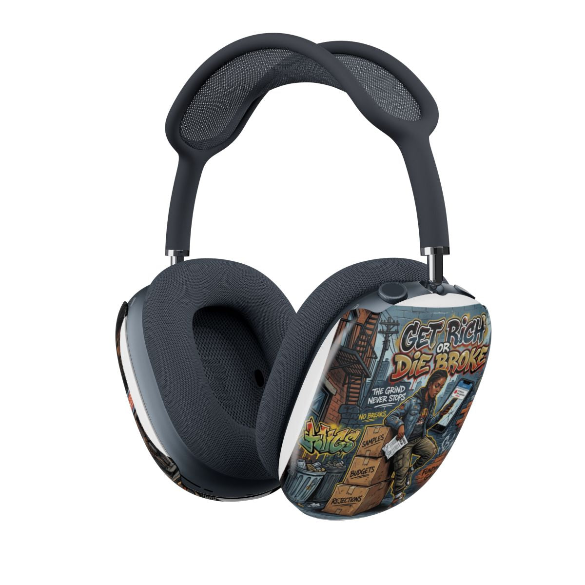 Get Rich Or Die Broke Air Pod Max Cases (Headphones)