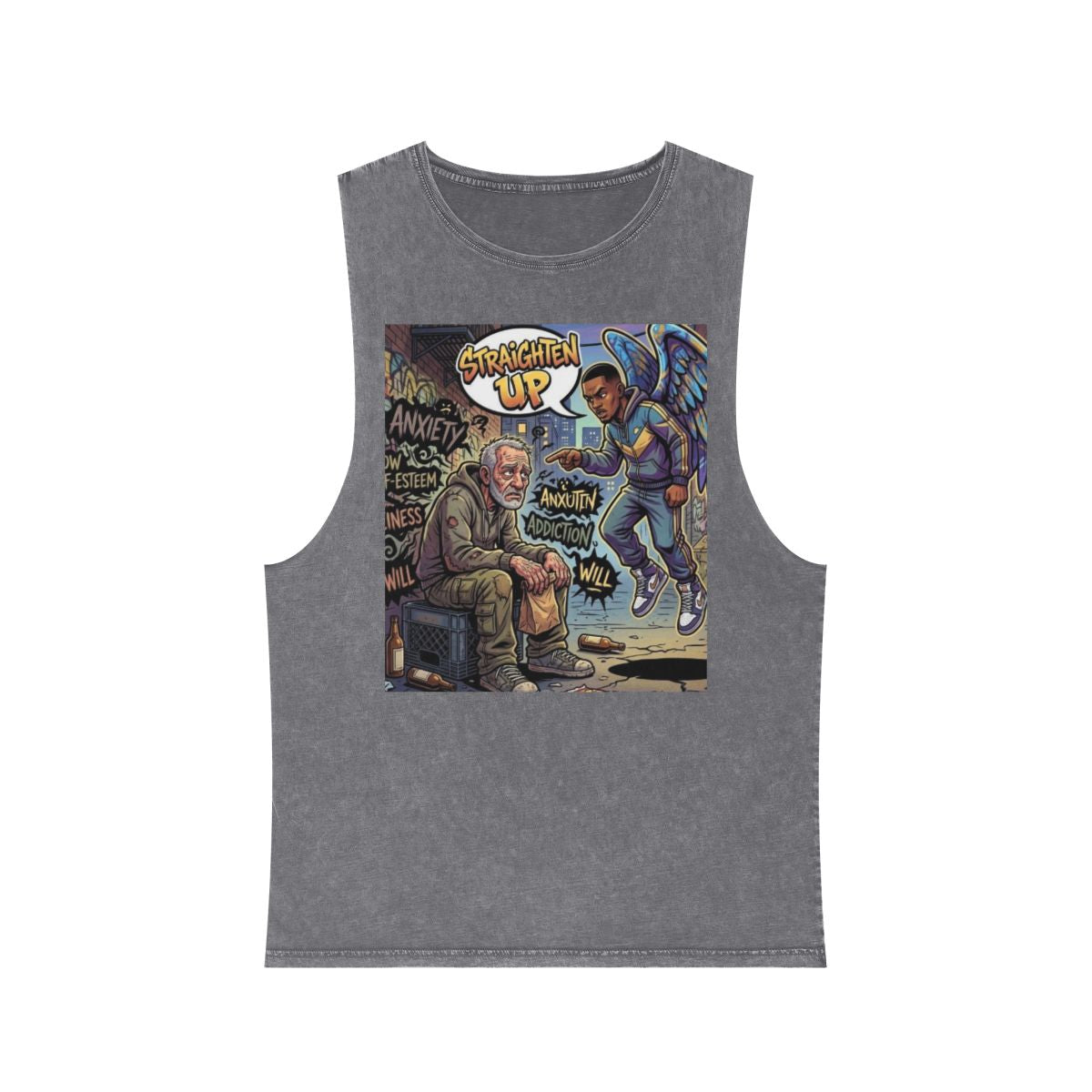 Straighten UP Sleveless Tee (UNISEX)