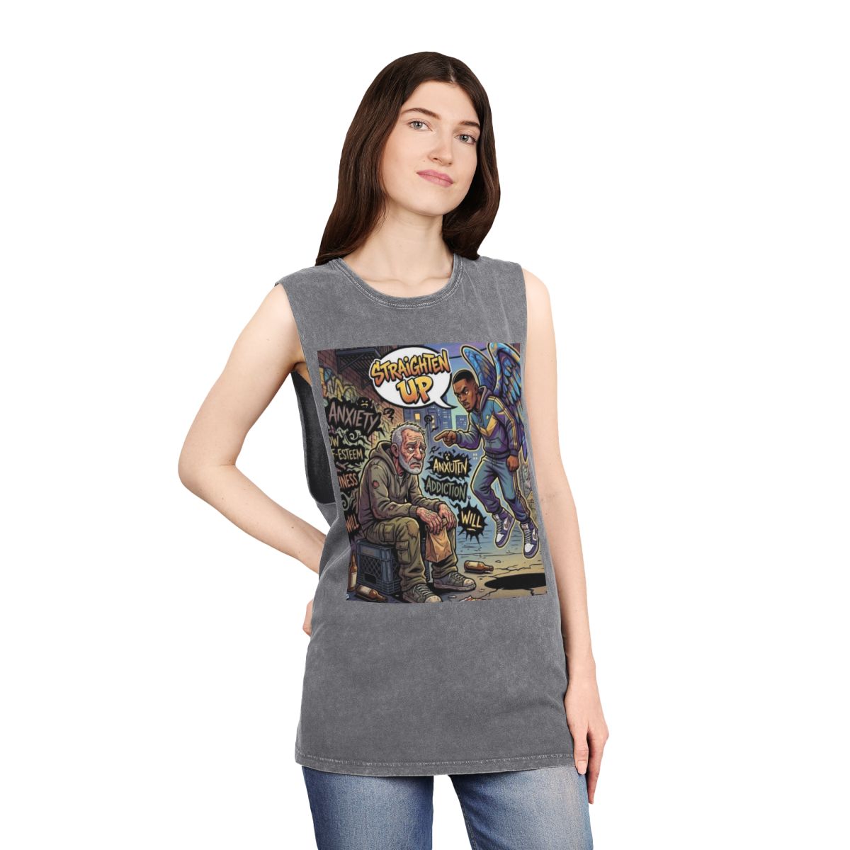 Straighten UP Sleveless Tee (UNISEX)