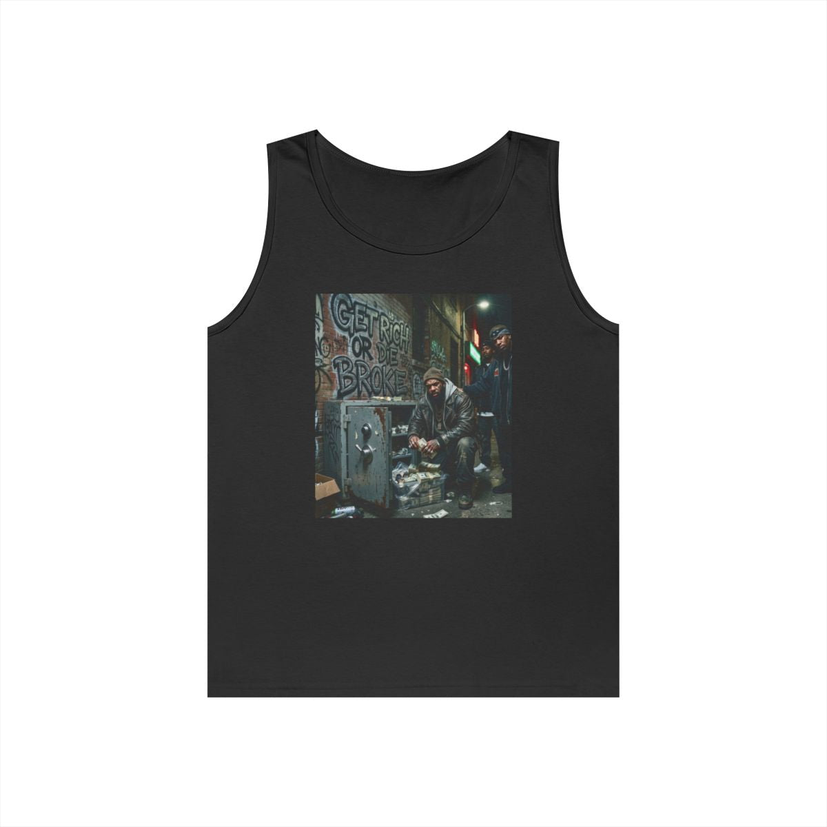 Get Rich Or Die Broke GILDAN 5200 Sleveless Tank (UNISEX - MEN’S SIZING)