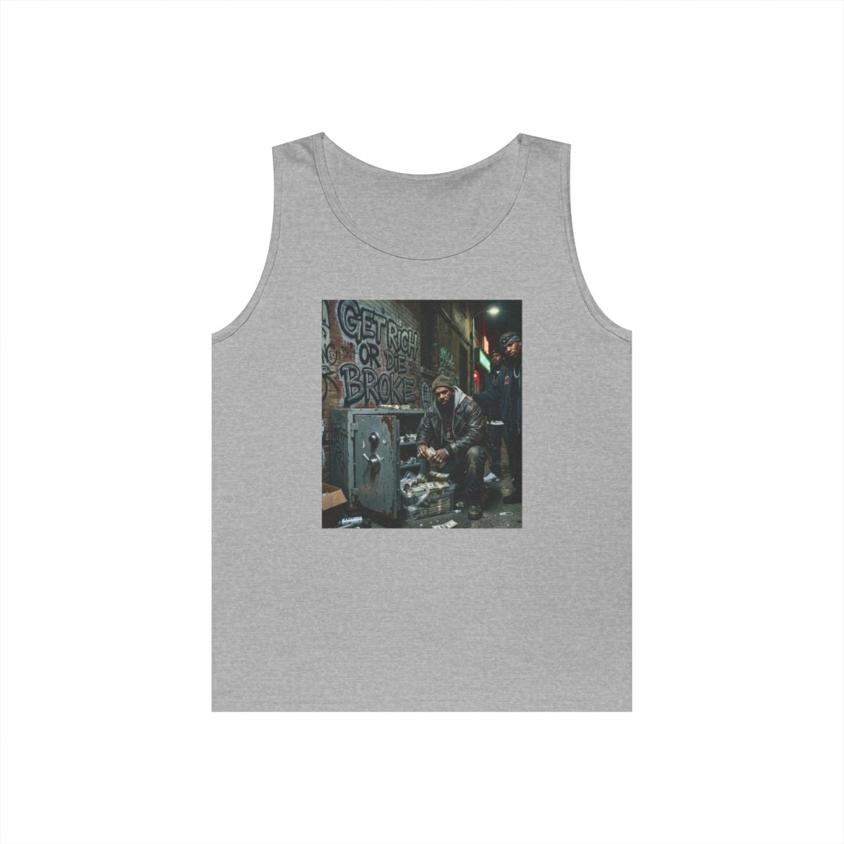 Get Rich Or Die Broke GILDAN 5200 Sleveless Tank (UNISEX - MEN’S SIZING)