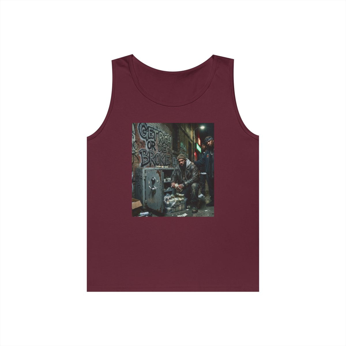Get Rich Or Die Broke GILDAN 5200 Sleveless Tank (UNISEX - MEN’S SIZING)
