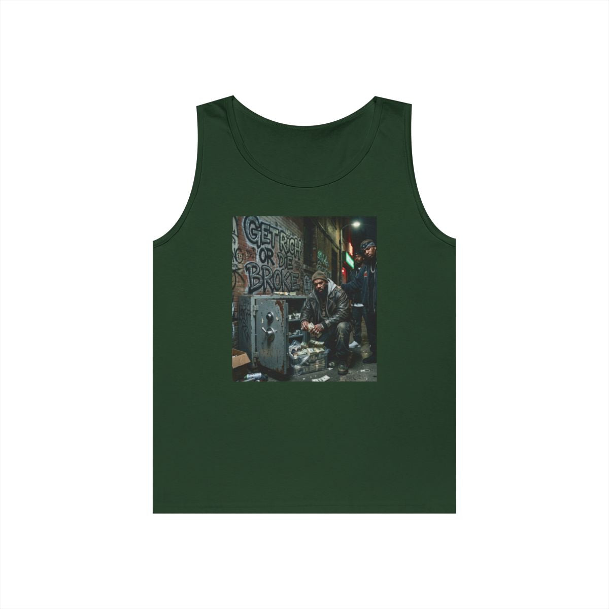 Get Rich Or Die Broke GILDAN 5200 Sleveless Tank (UNISEX - MEN’S SIZING)
