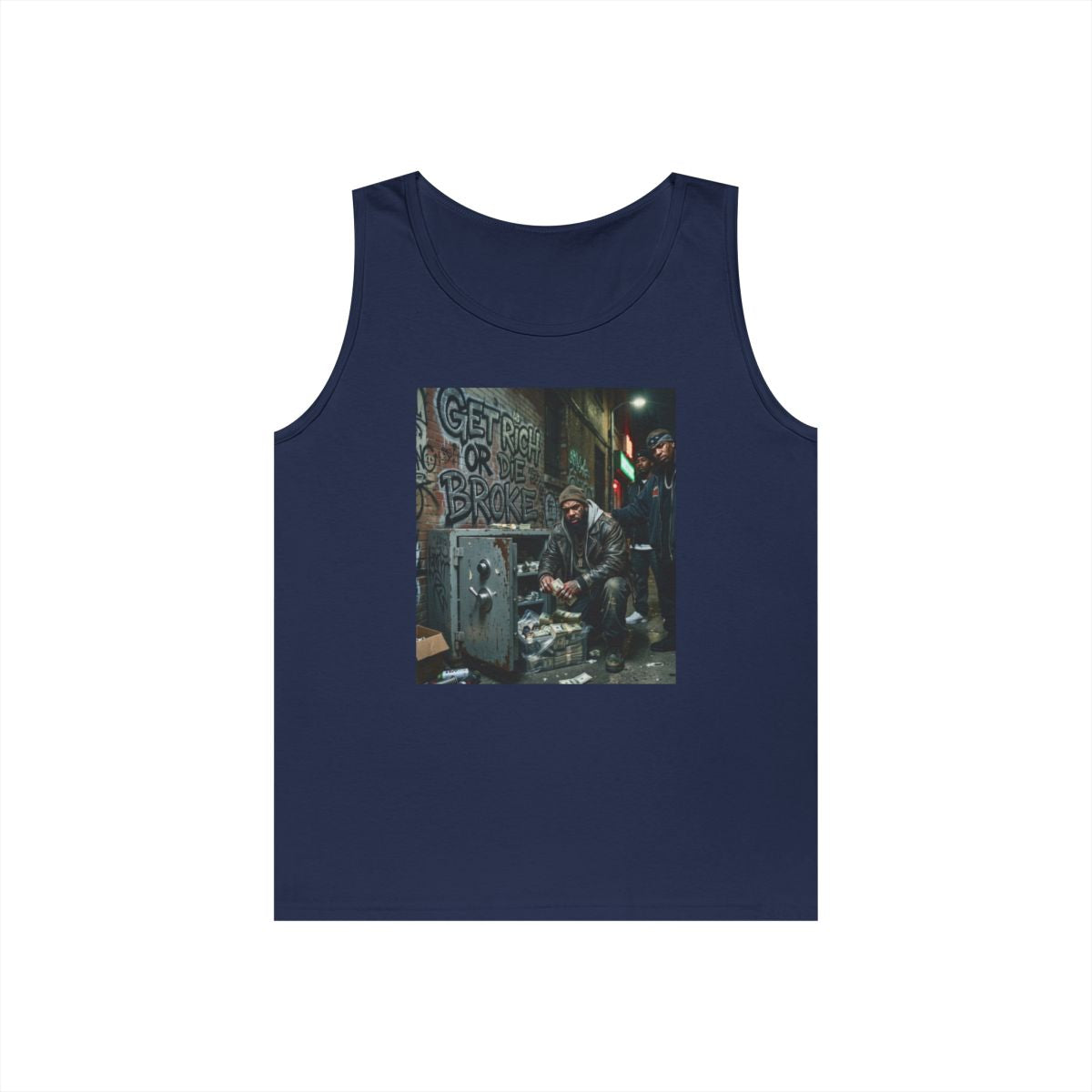 Get Rich Or Die Broke GILDAN 5200 Sleveless Tank (UNISEX - MEN’S SIZING)