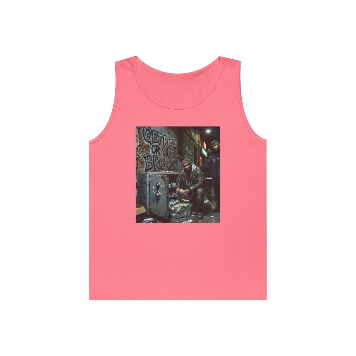 Get Rich Or Die Broke GILDAN 5200 Sleveless Tank (UNISEX - MEN’S SIZING)