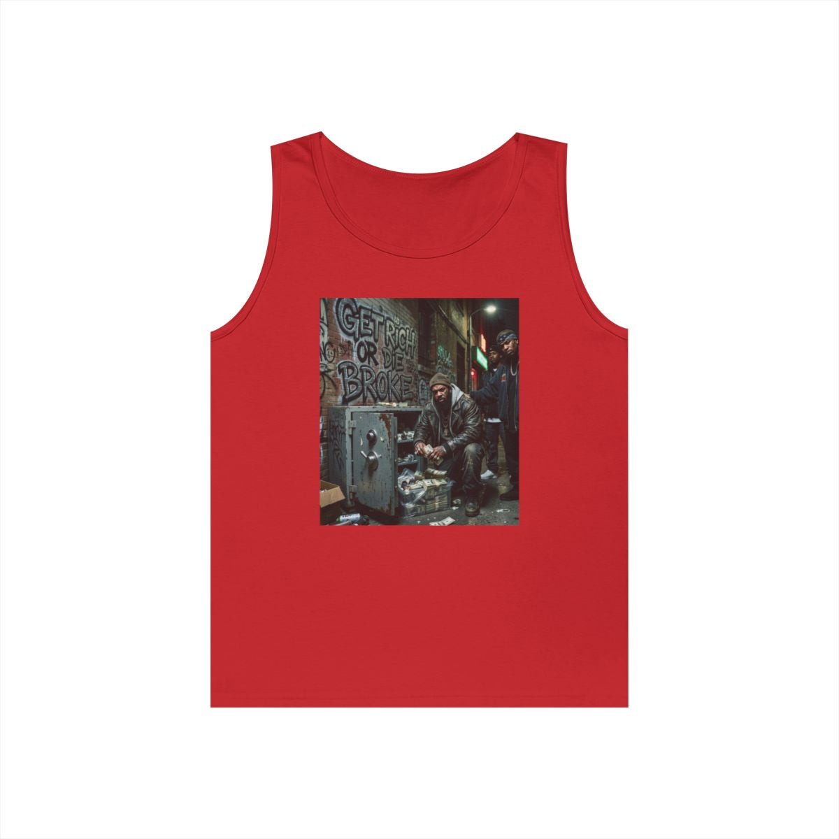 Get Rich Or Die Broke GILDAN 5200 Sleveless Tank (UNISEX - MEN’S SIZING)