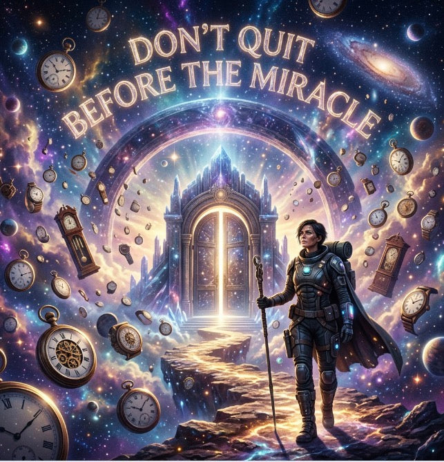 Don’t Quit Before The Miracle Racerback