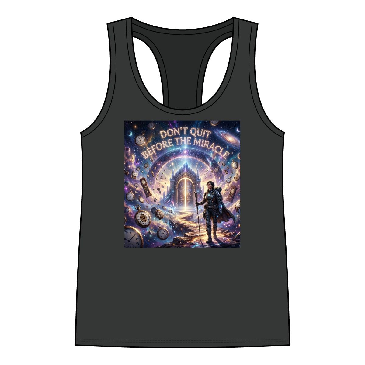 Don’t Quit Before The Miracle Racerback