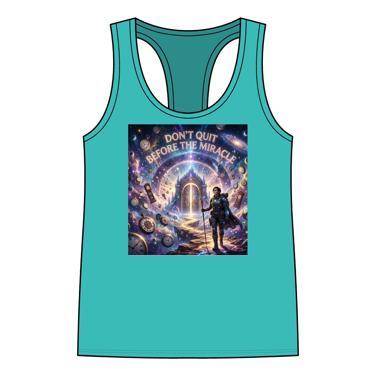 Don’t Quit Before The Miracle Racerback