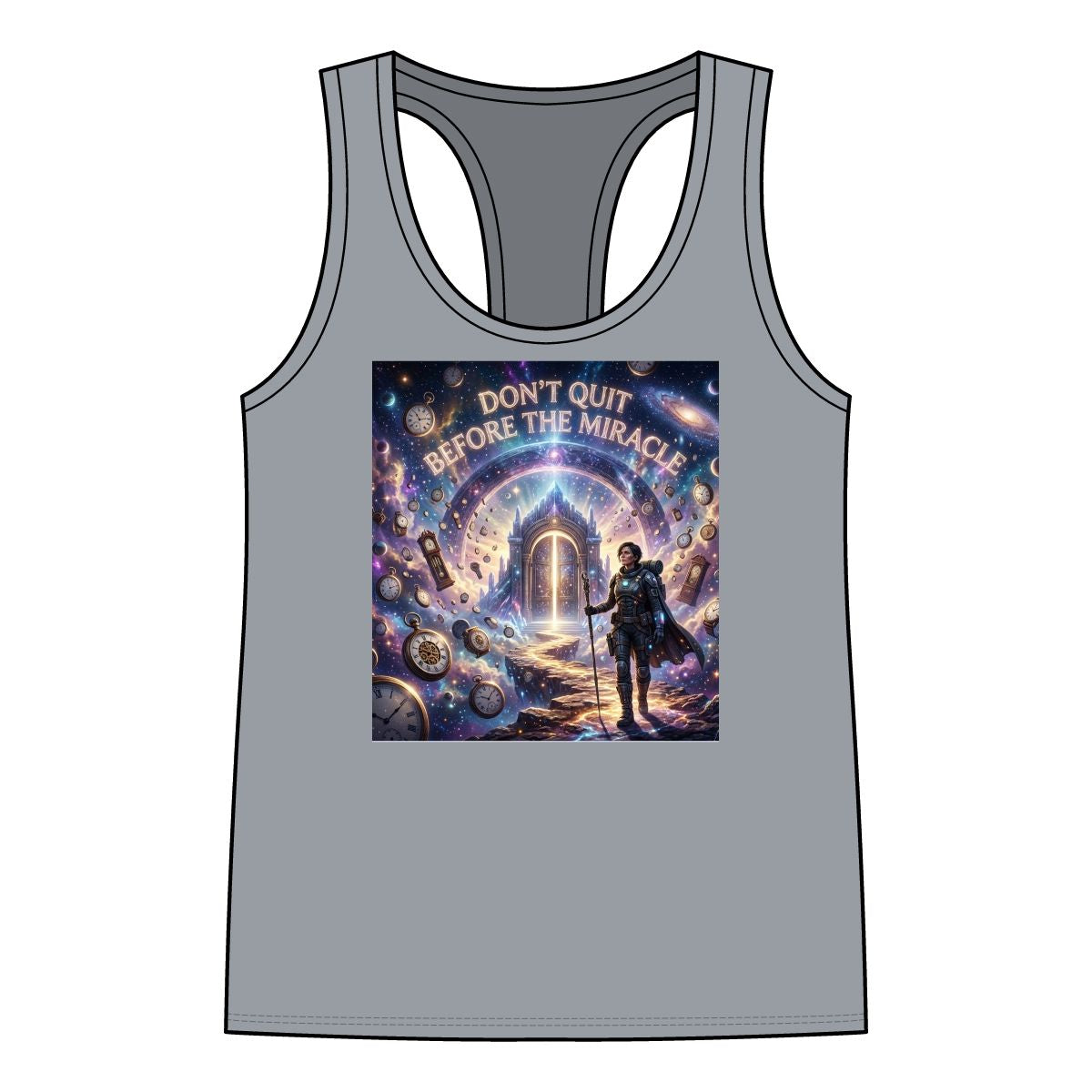 Don’t Quit Before The Miracle Racerback