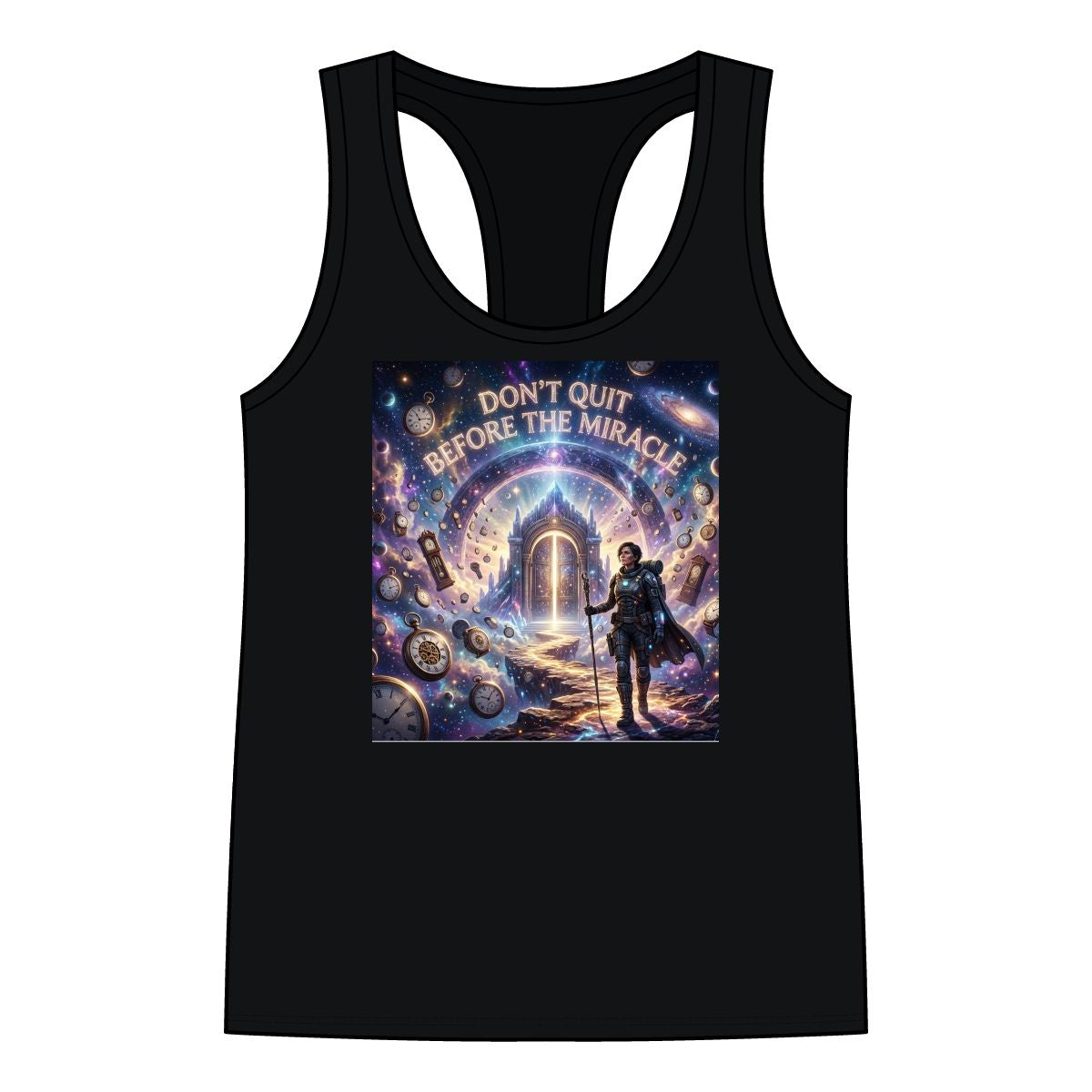 Don’t Quit Before The Miracle Racerback