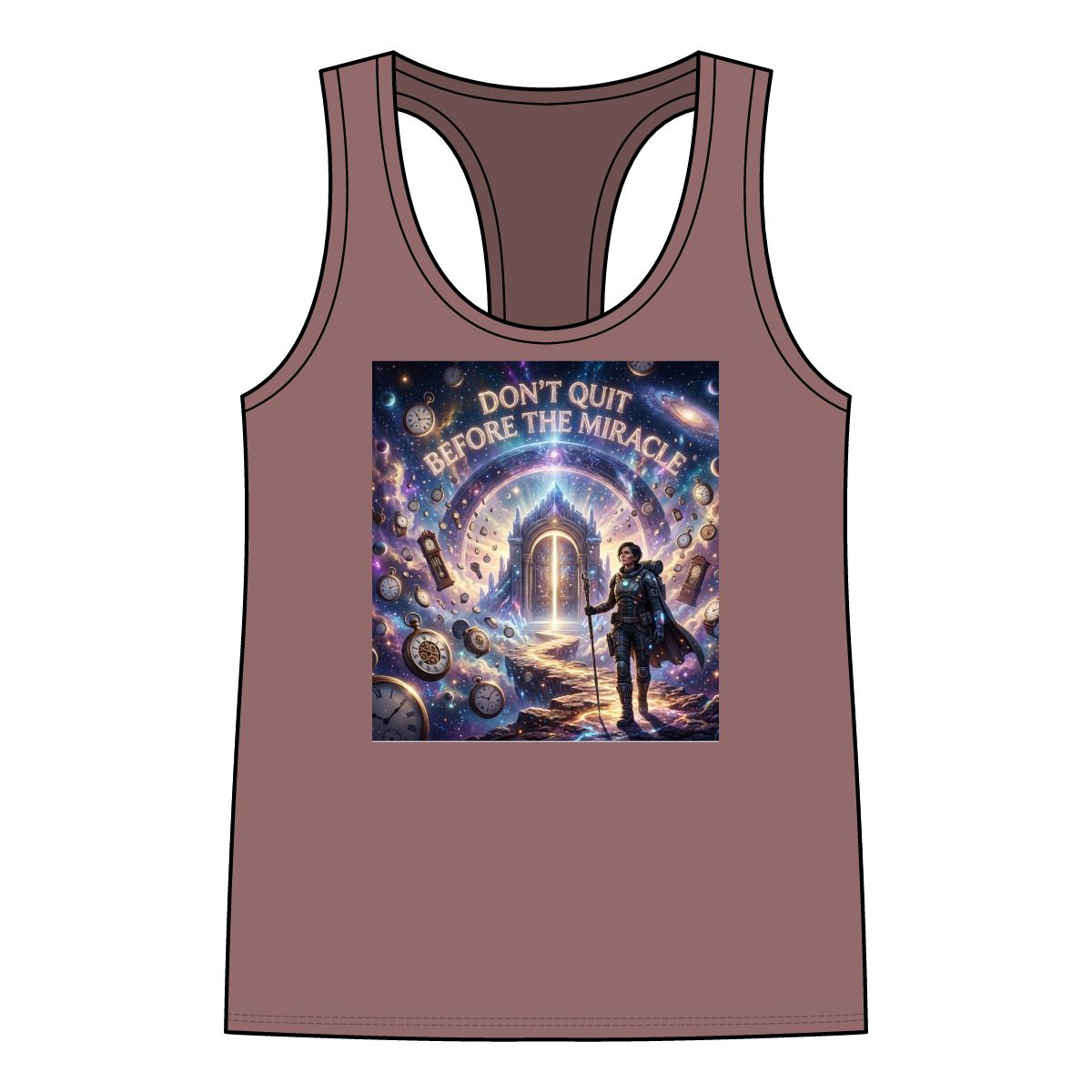 Don’t Quit Before The Miracle Racerback