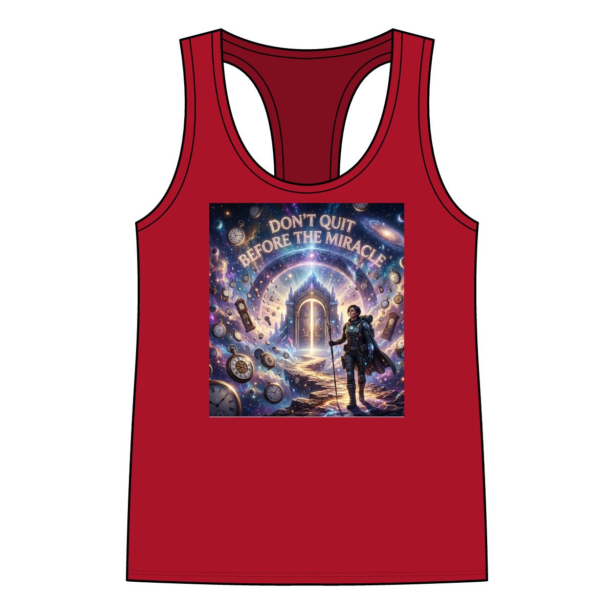 Don’t Quit Before The Miracle Racerback