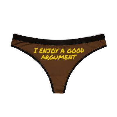 BRANDY'S **COCOA BUNNY WINTER LINE** "I'M NOT TOXIC" THONG (PANTY)