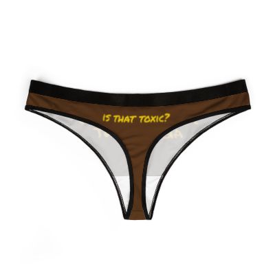BRANDY'S **COCOA BUNNY WINTER LINE** "I'M NOT TOXIC" THONG (PANTY)